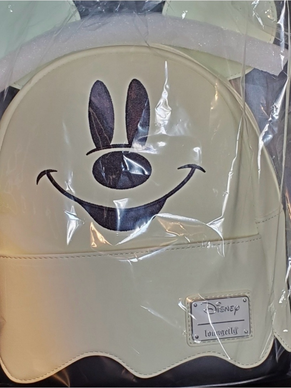 Disney Loungefly Cream Mickey ghost Mini Backpack